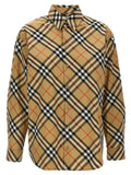 Burberry Iconic Check-Print Cotton Shirt — Beige