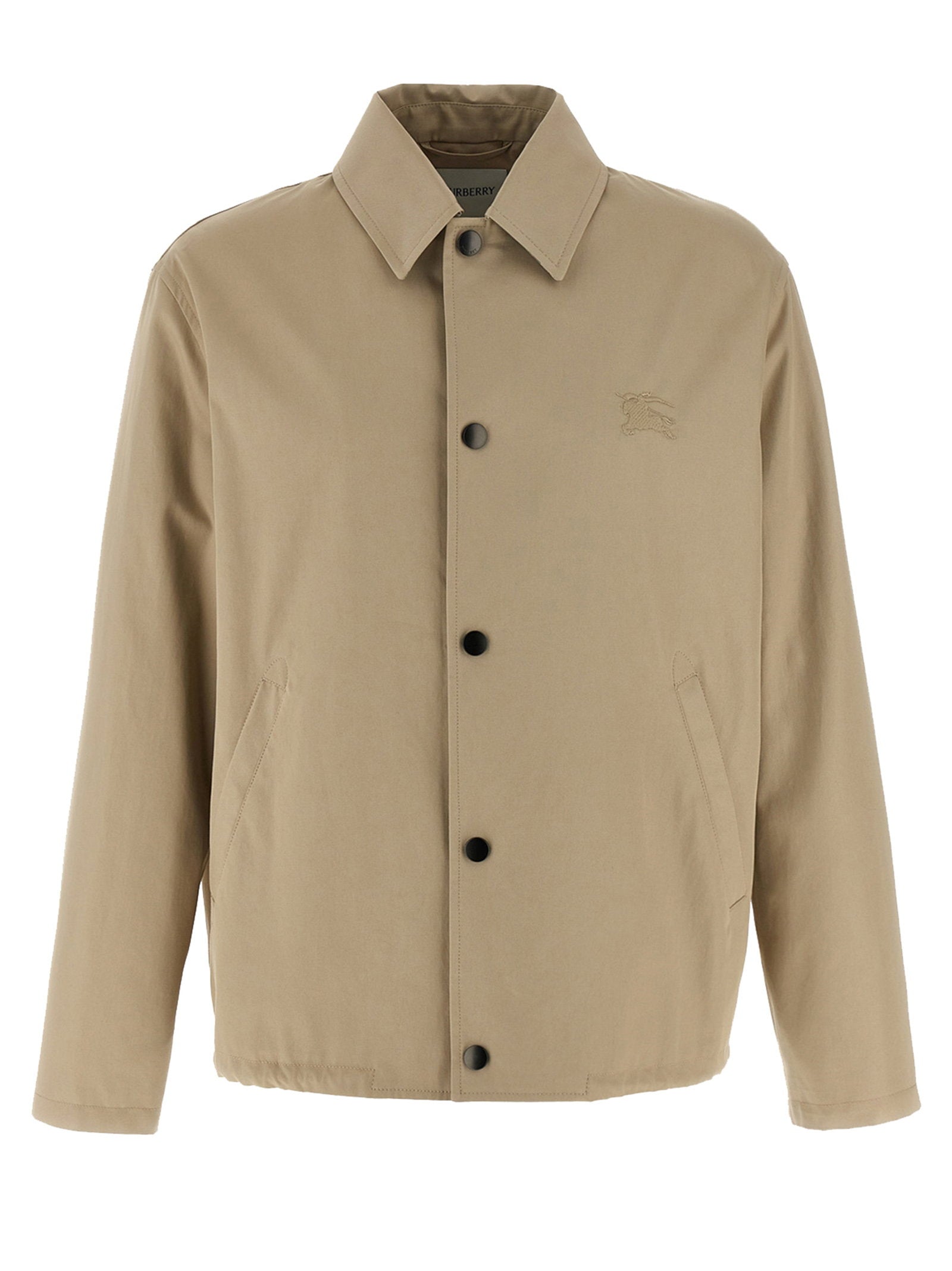 Burberry Gabardine Jacket — Beige