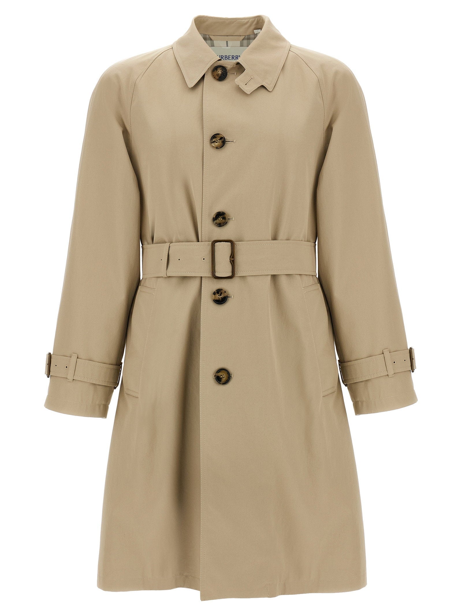 Burberry Gabardine Car Coat — Beige