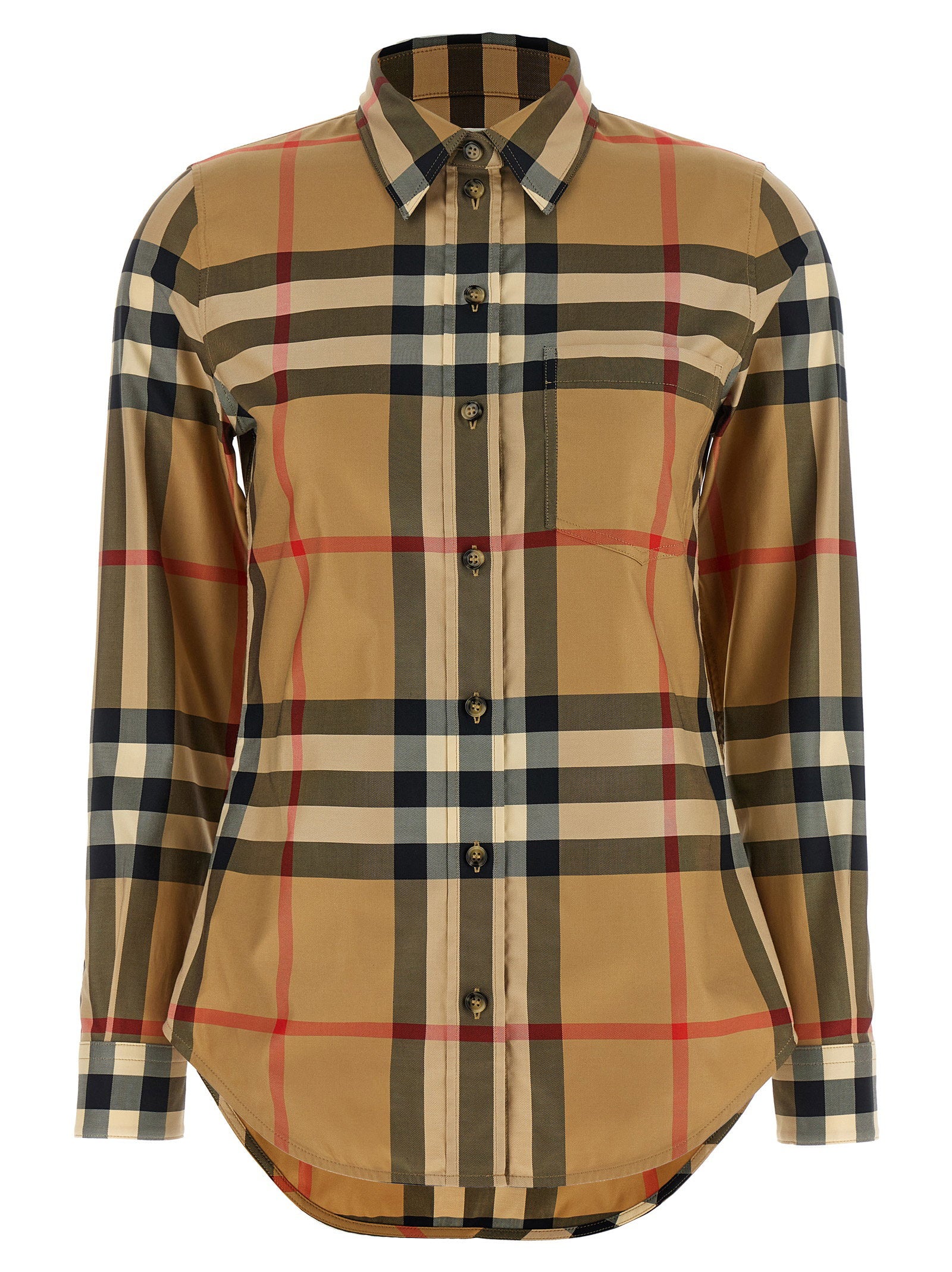 Burberry Lapwing Shirt — Camel