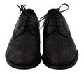 Men's Black Leather Wingtip Oxford Dress Shoes Bordeaux