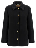 Burberry Double-Face Wool Twill Jacket — Black