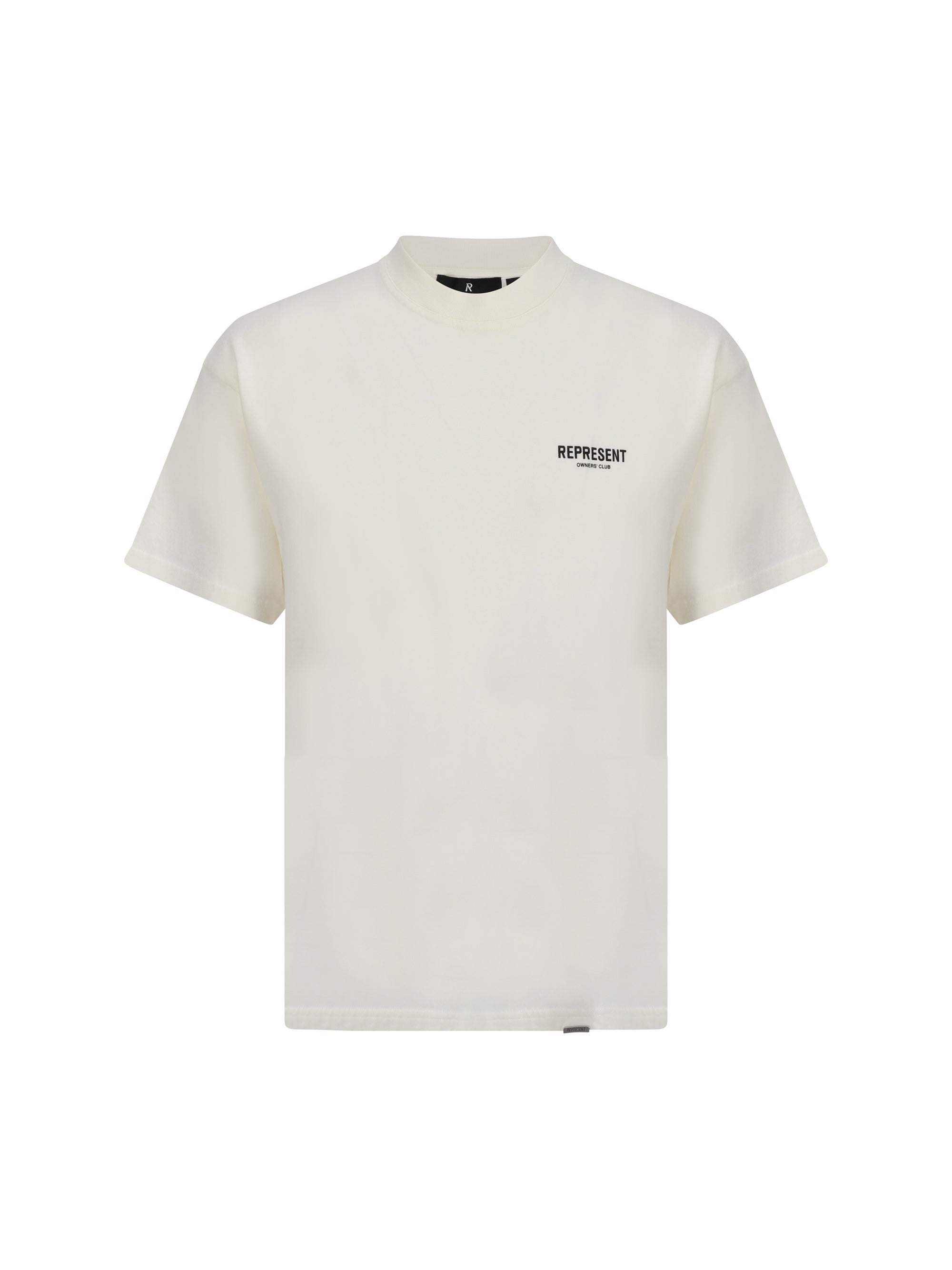 Represent Logo-Embroidered Cotton T-Shirt — White