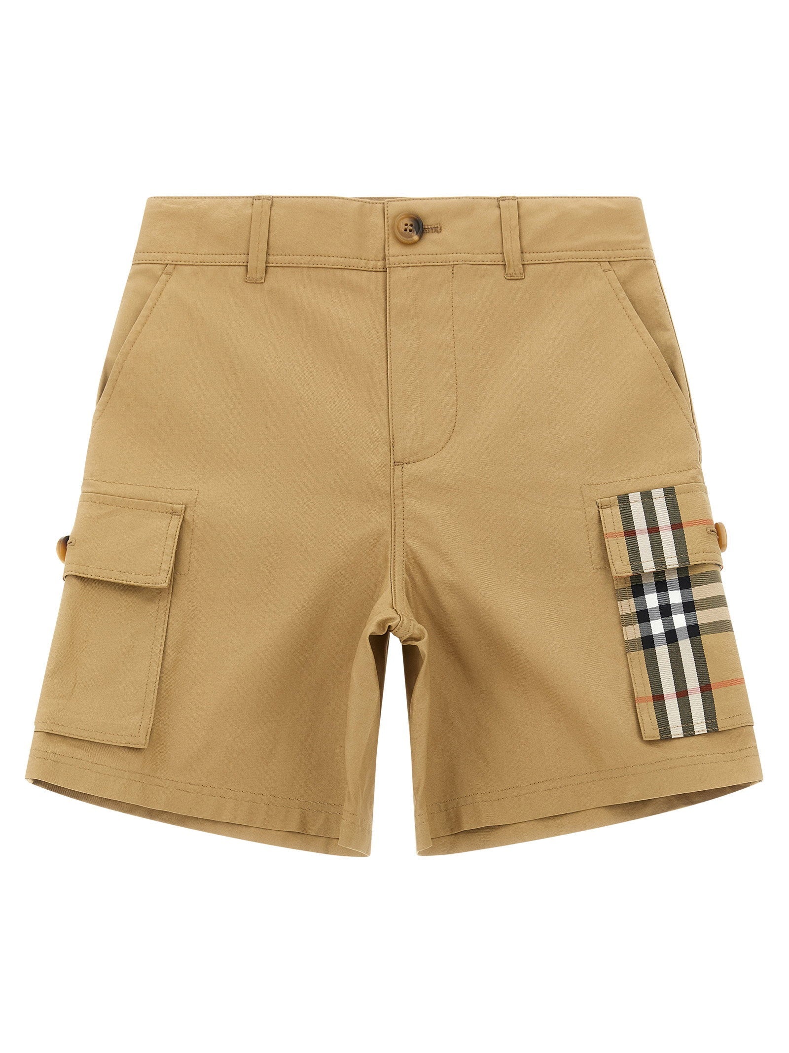 Burberry Oscar Bermuda Shorts — Beige