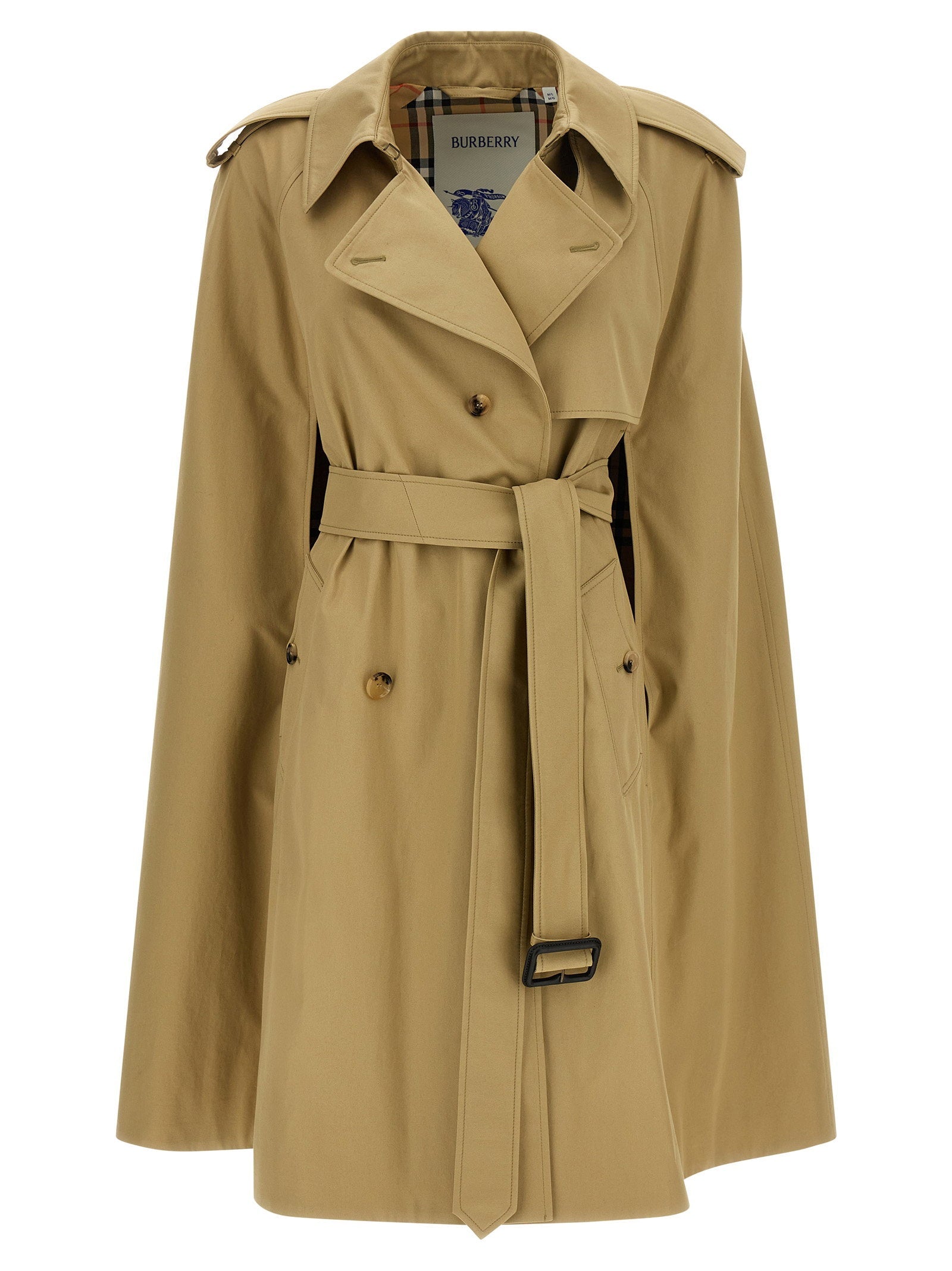 Burberry Bellemont Cape — Camel