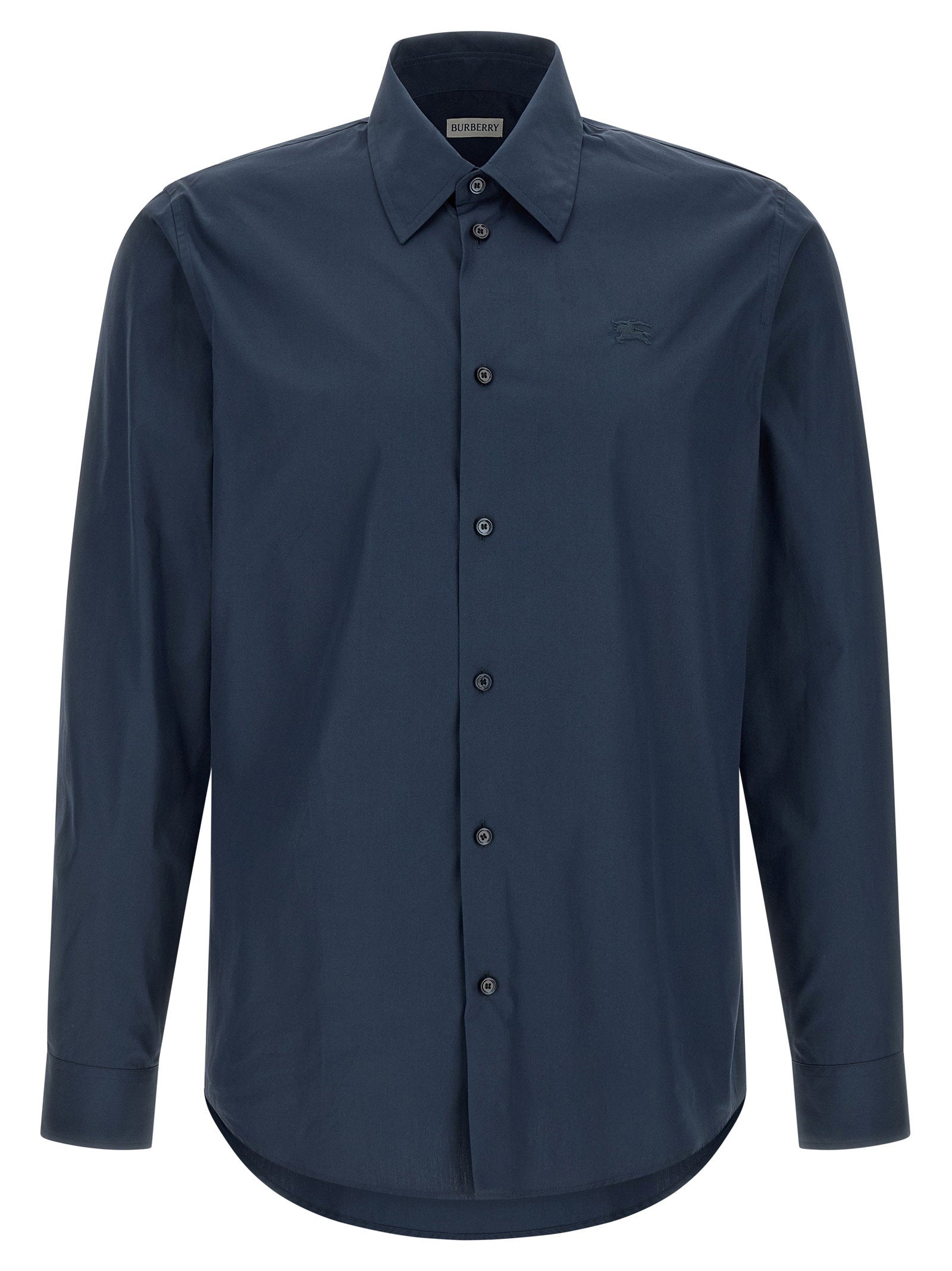 Burberry Cotton Poplin Shirt — Navy