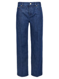 Gucci Straight Cotton Denim Jeans — Blue