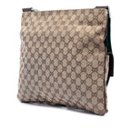 GG Canvas Web Double Pocket Crossbody