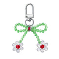Green Beaded Bow Daisy Strap