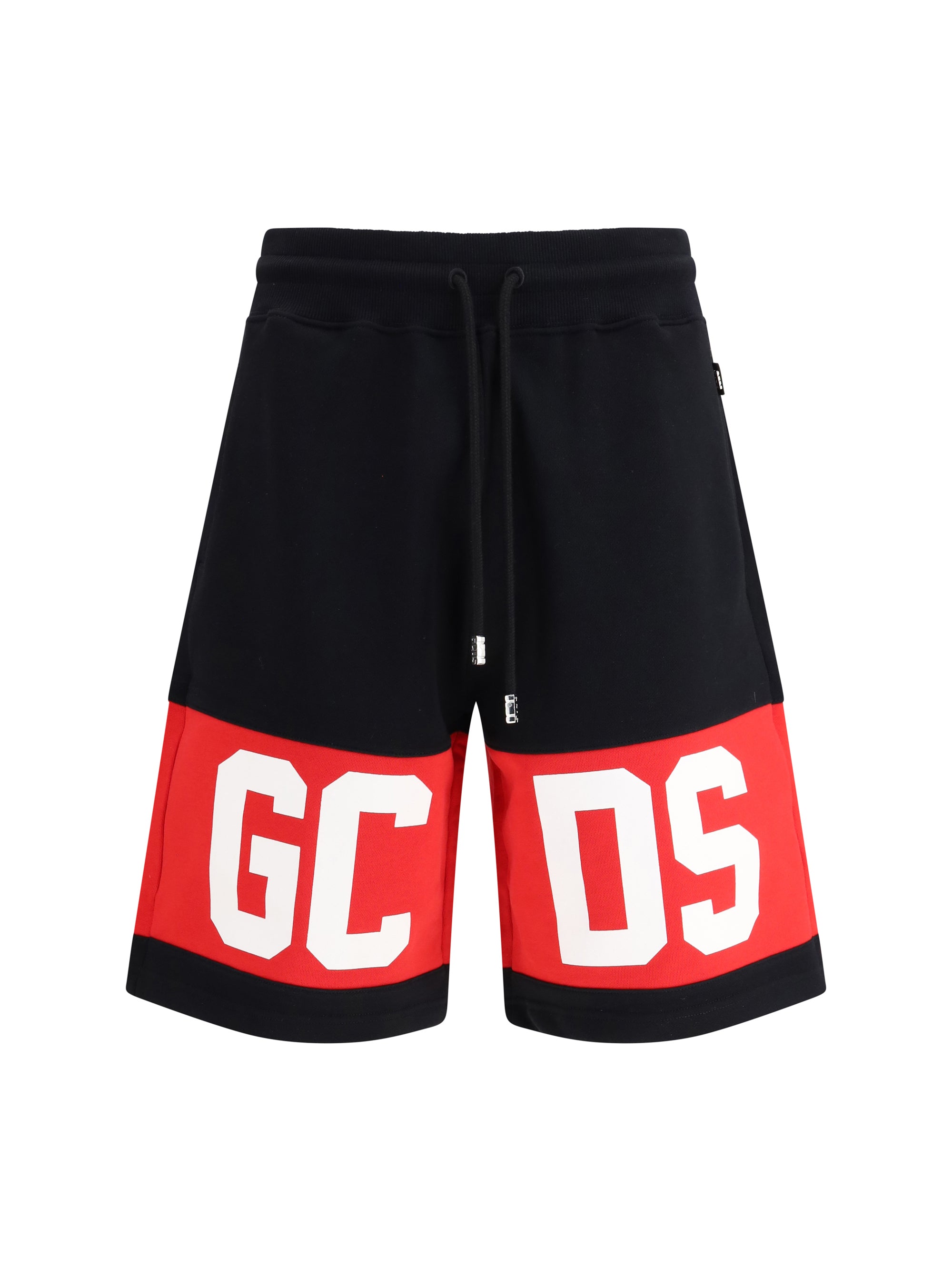 GCDS Band Logo Sweat Bermuda Shorts — Black