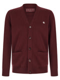 Gucci Doppia G Cardigan — Burgundy