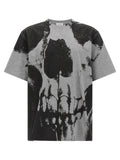 Alexander McQueen Skull-Print T-Shirt — Gray
