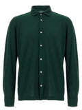 Zanone Ice Cotton Jersey Shirt — Dark Green