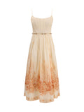 Zimmermann Wanderlust Corset Dress — Beige