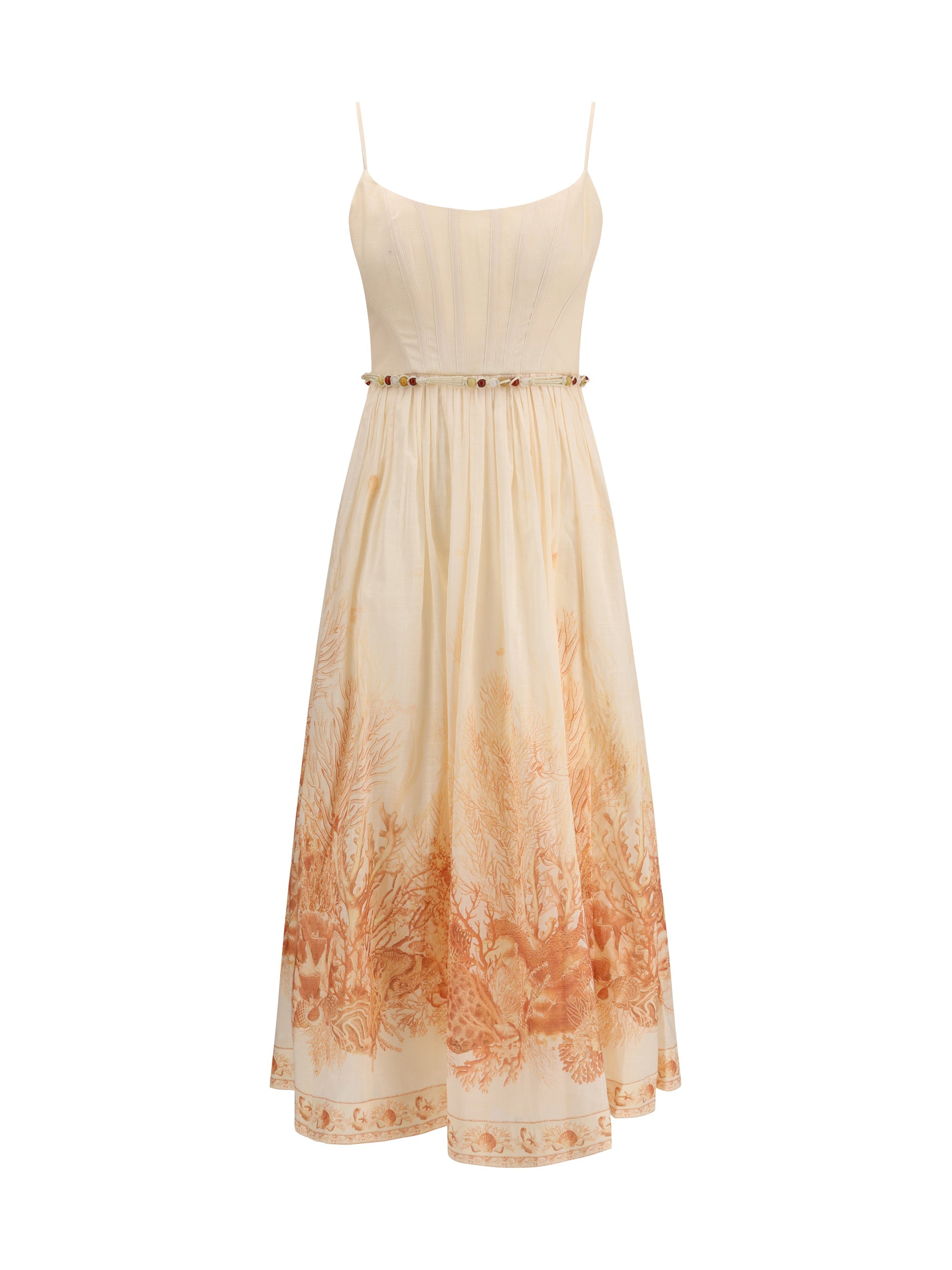 Zimmermann Wanderlust Corset Dress — Beige