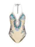 Zimmermann Indra One-Piece Swimsuit — Cream