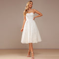 Bridal Wedding Dress Ivory Short Sweetheart A-line Lace