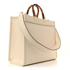 Fendi Vitello King Plexiglass Medium Fendi Sunshine Shopper Tote White Ice