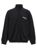 Balenciaga Logo-Embroidered Sweatshirt — Black