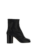 Maison Margiela Split-Toe Leather Ankle Boot — Black