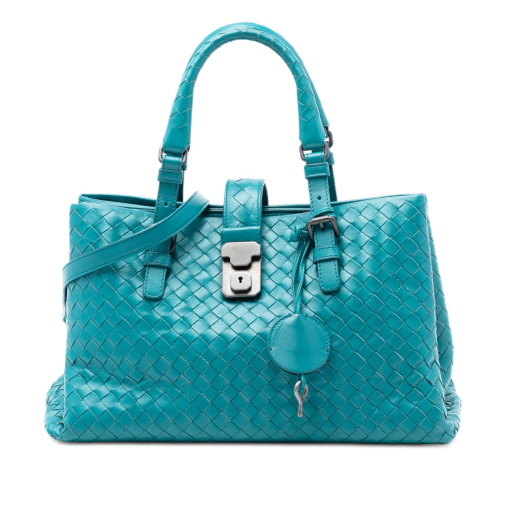 Small Nappa Intrecciato Roma Satchel