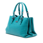 Small Nappa Intrecciato Roma Satchel