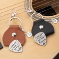Llavero Personalizado Grabado I Couldn't Pick A Better Guitar Keychain with Text and Pouch Birthday Anniversary Gift for Boyfriend Father