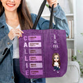 Biblia personalizada Dios dice que yo soy Personaje de dibujos animados Bolsa de asas con nombre Esperanza y fe Regalo cristiano alentador para mujeres