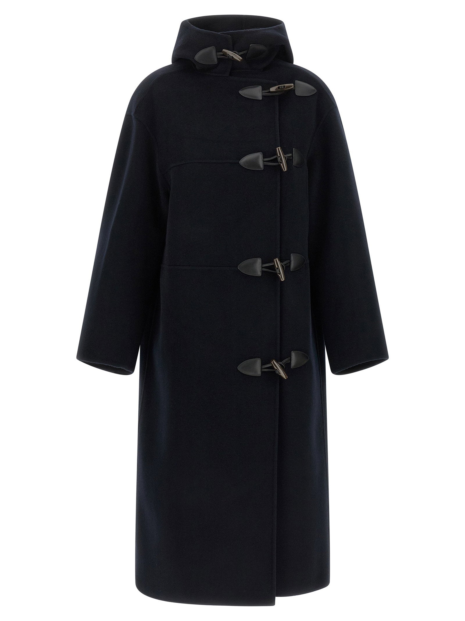 Rohe Wool-Cashmere Duffle Coat — Black