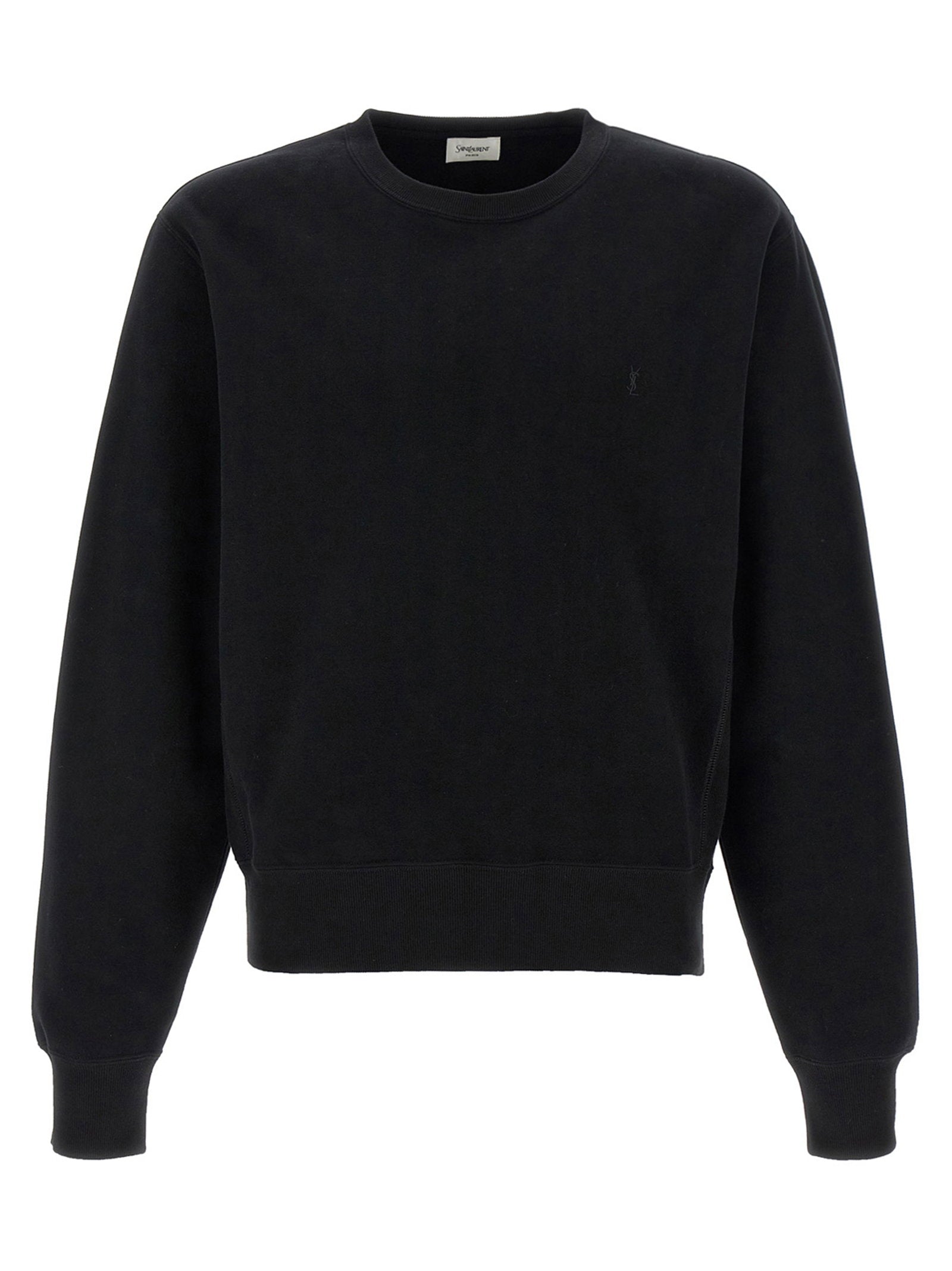 Saint Laurent Cassandre Sweatshirt — Black