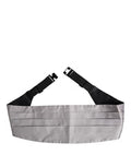 Gray Men Silk Belt Wide Waist Cummerbund