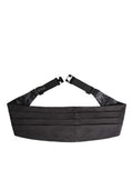 Black Men Silk Belt Wide Waist Cummerbund
