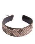 Women's Brown Exotic Leather Handbag Accessory Shoulder Strap Python Bag