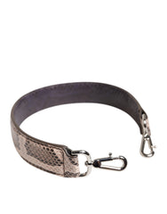 Women's Beige Exotic Leather Handbag Accessory Shoulder Strap Python Bag