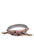Women's Multicolor Embellished Handbag Shoulder Strap Python Leather Bag