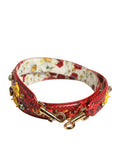 Women's Multicolor Embellished Handbag Accessory Shoulder Strap Python Leather Bag