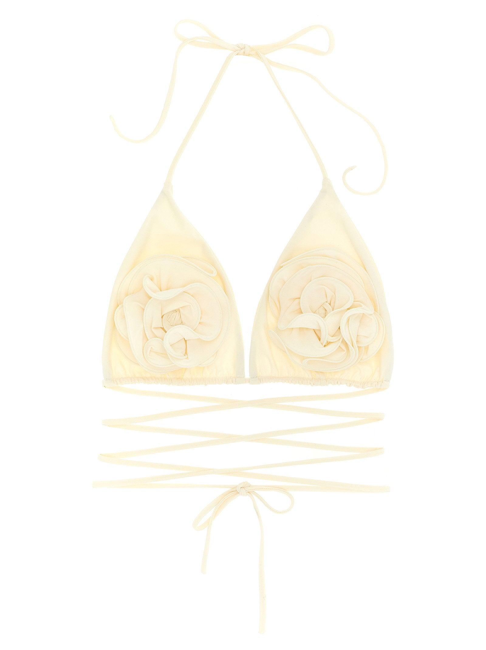 Magda Butrym Re22 Bikini Top — Cream