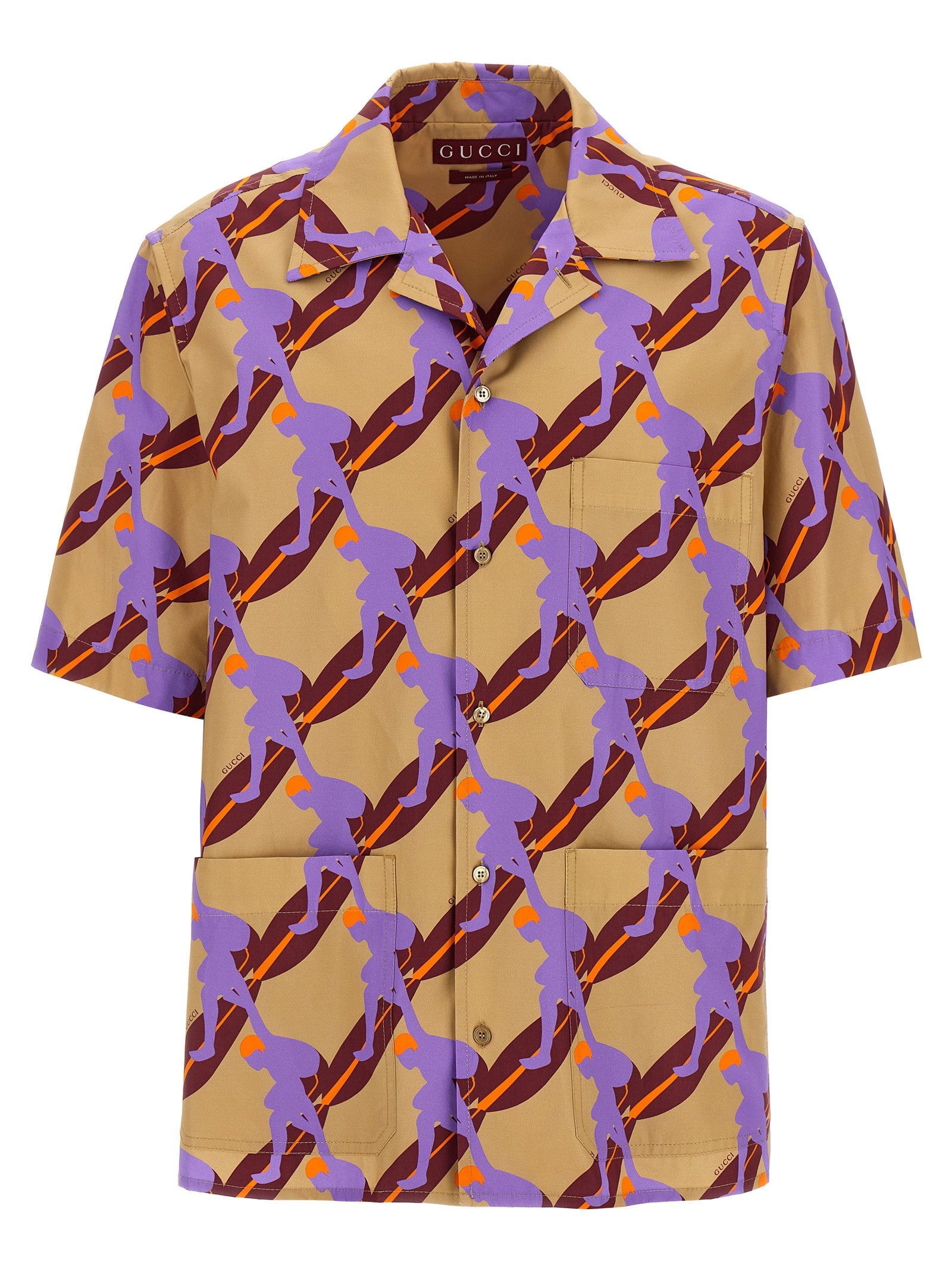 Gucci Twisted Surf Shirt — Tan
