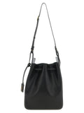 Saint Laurent Leather Bucket Bag — Black