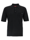 Gucci Intarsio Logo Polo Shirt — Black