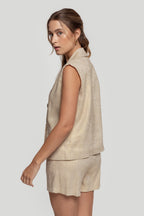 CHALECO  LINO