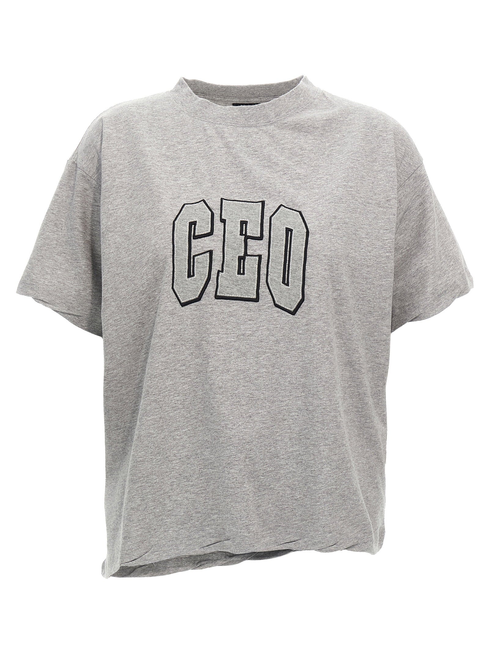 Balenciaga CEO Team Logo T-shirt — Gray