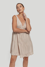 VESTIDO  CON LINO