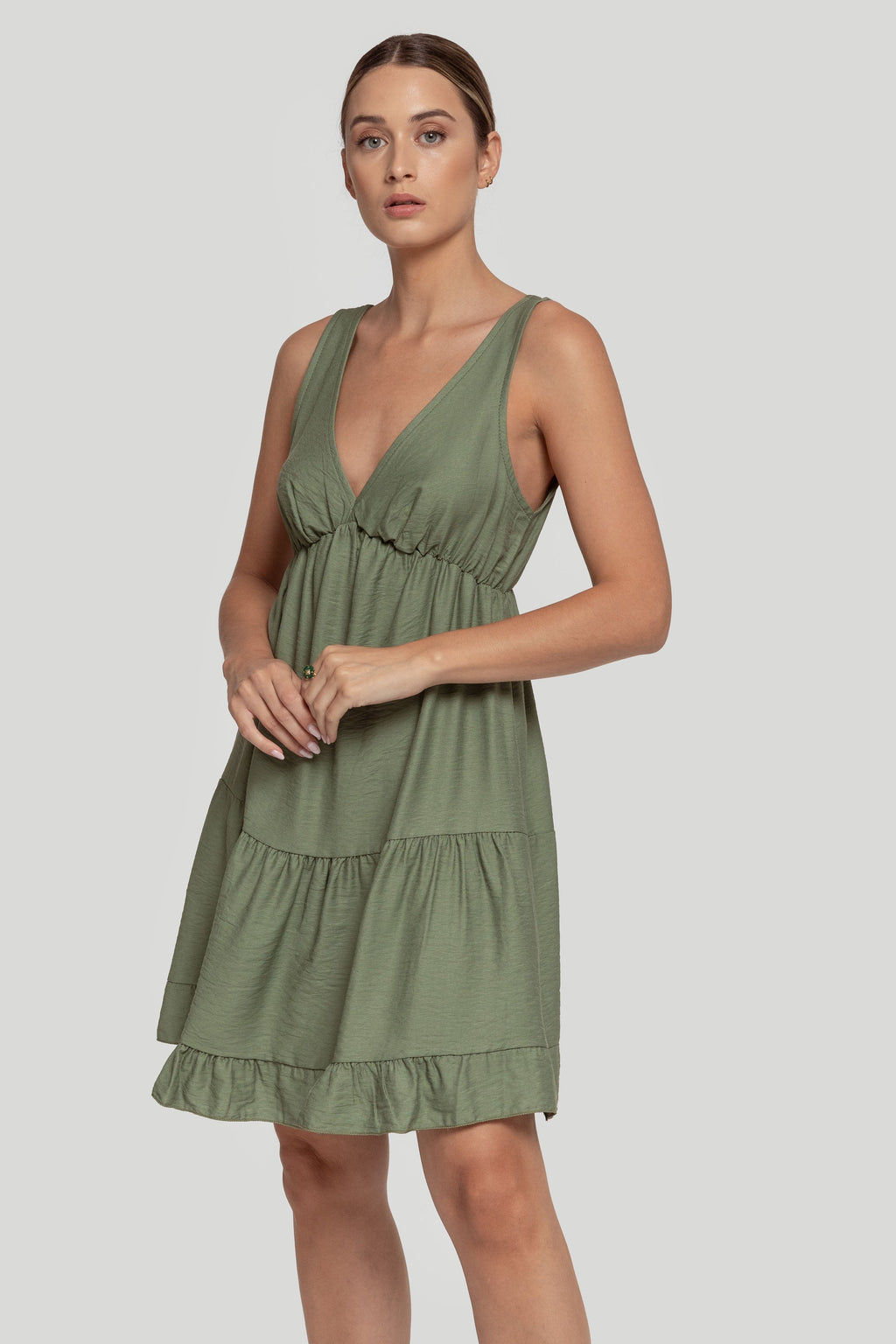 VESTIDO  CON LINO