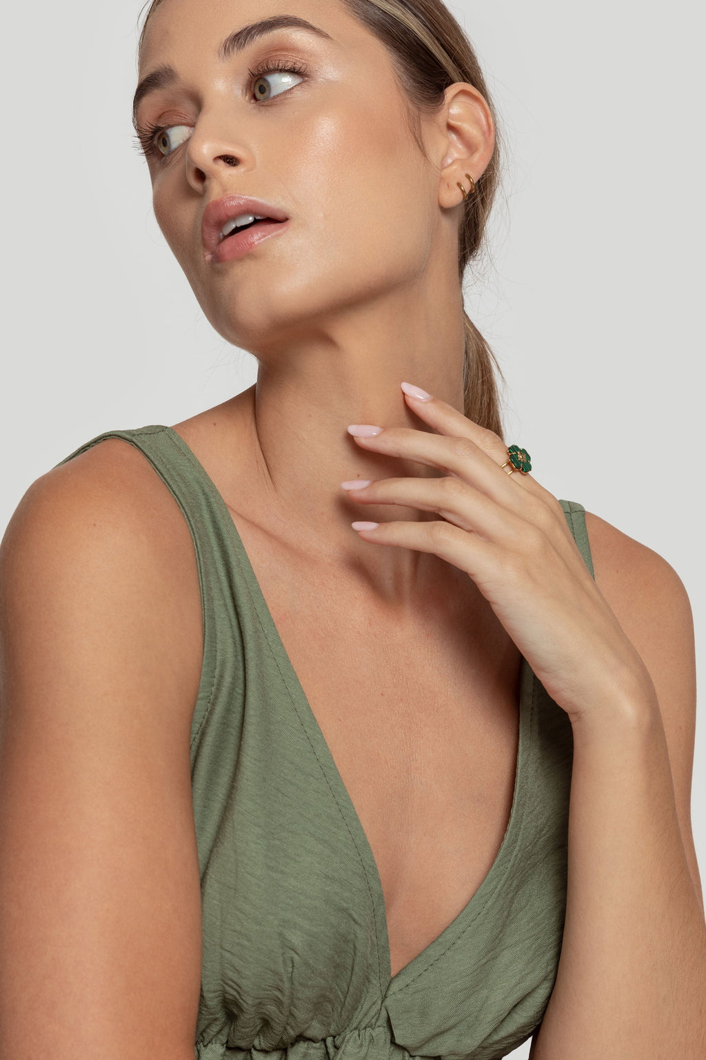 VESTIDO  CON LINO
