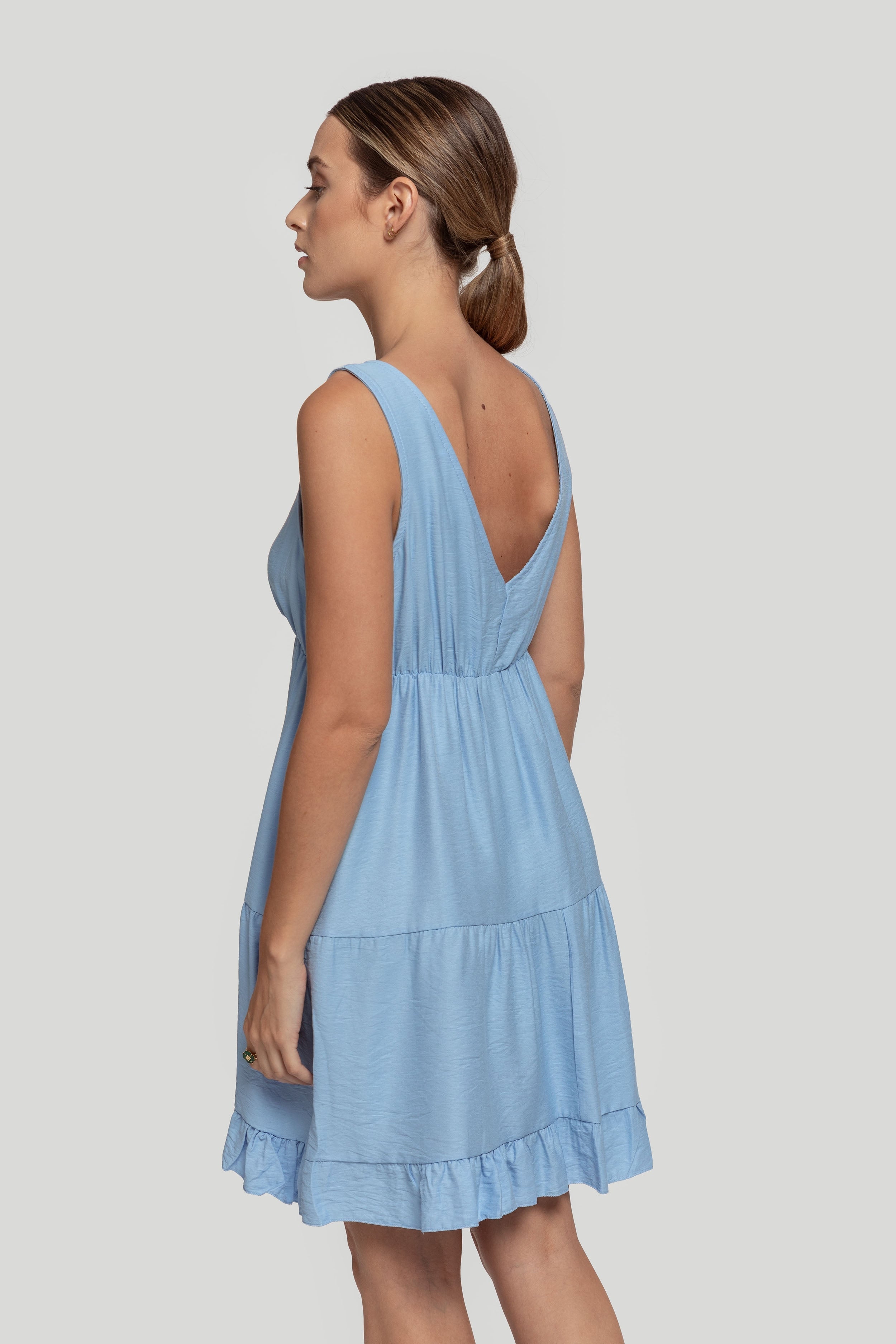 VESTIDO  CON LINO
