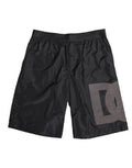 Black Logo Print Beachwear Men Shorts Swimwear Polyester