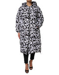 Women's Dg Mania Logo Puffer Down Jacket Black Polyester