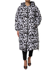 Women's Dg Mania Logo Puffer Down Jacket Black Polyester