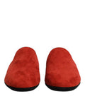 Men's Suede Slipper Orange Goatskin